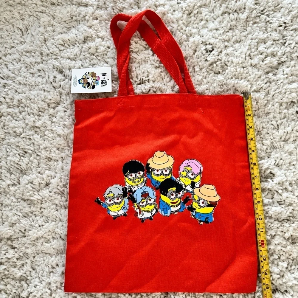 NEW BTS X Despicable Me 4 Canvas Tote Bag